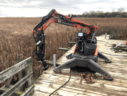 Husqvarna in a tight spot