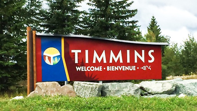 Timmins City Sign