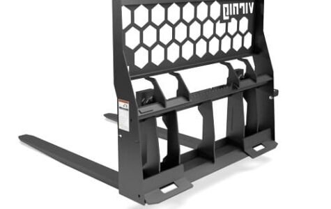 Rail Pallet Fork Hex-Guard Left Back Angle