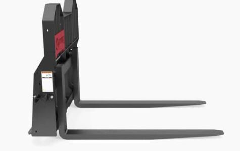 Rail Pallet Fork Hi Vis Right Side