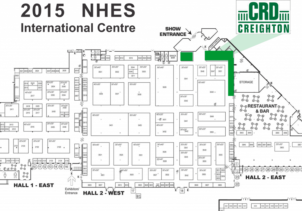 floor plan of NHES international centre